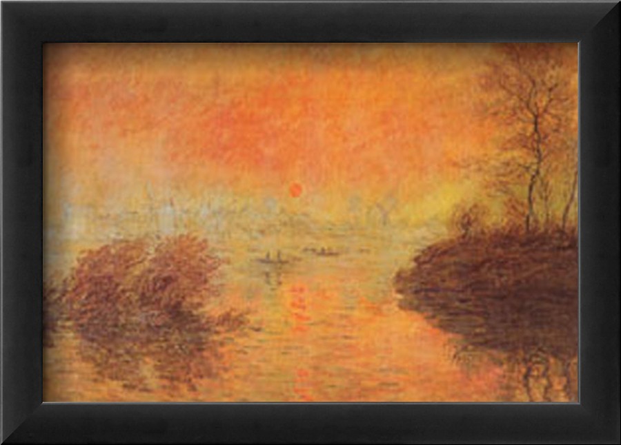 Tramonto Sulla Senna-Claude Monet Painting